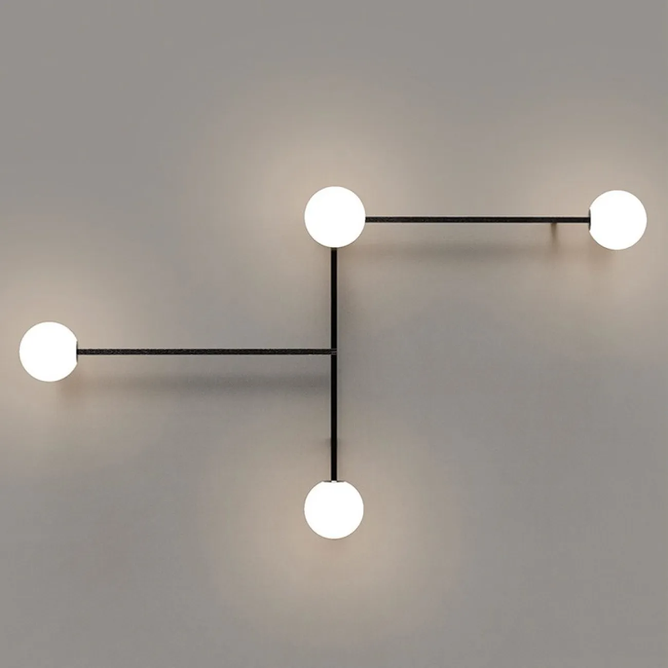 Настенный светильник LINES 4 черный от ImperiumLoft Настенный светильник LINES 4 черный от ImperiumLoft