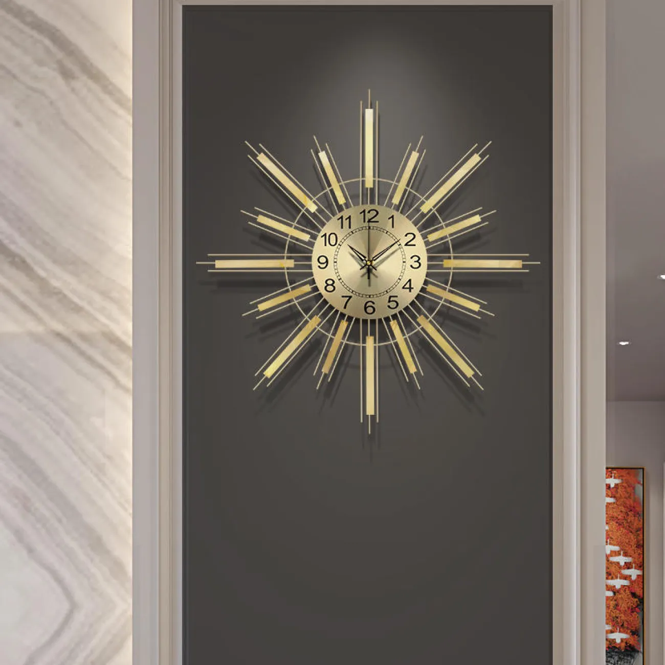 Дизайнерский настенный декор часы LaLume-KKK00371