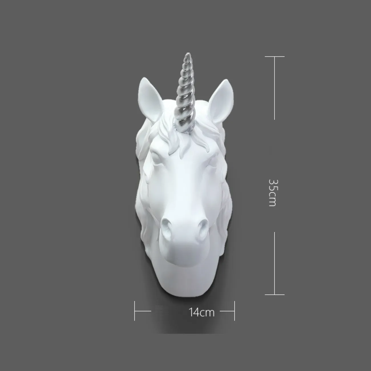 Дизайнерский настенный декор единорог LaLume-KKK00256