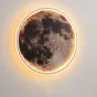 Настенный светодиодный светильник в форме диска с детальным изображением поверхности Луны COSMOS B Луна D120 Трехцветный свет