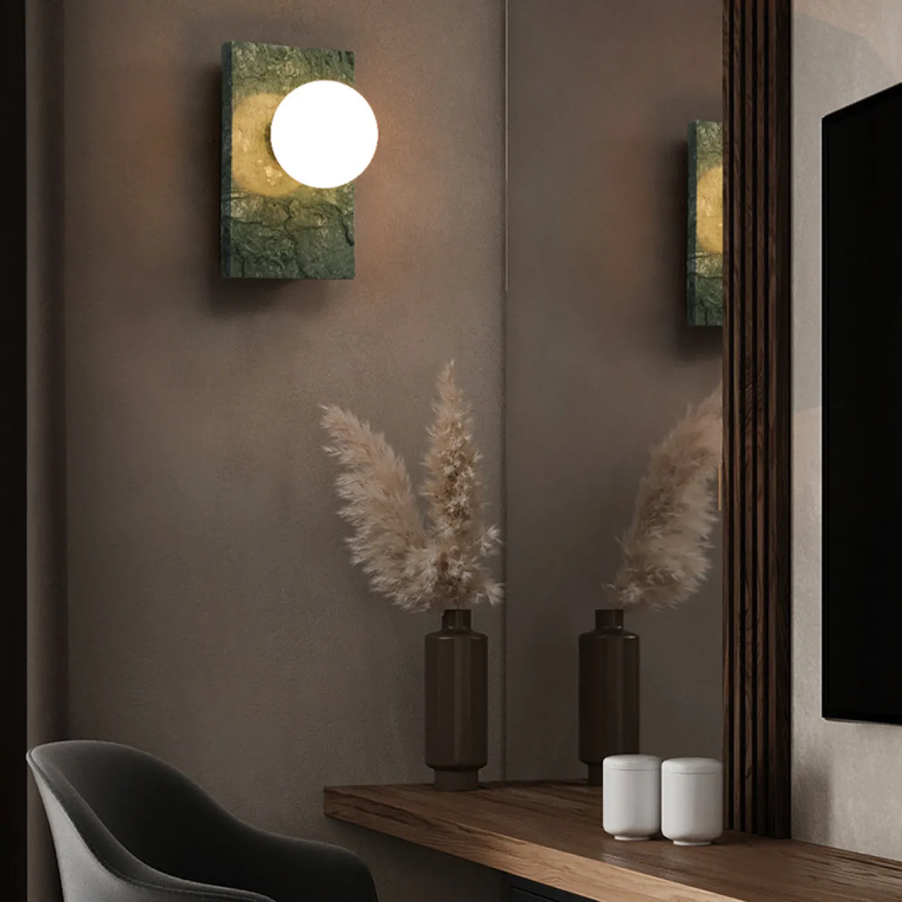 Настенный светильник PALEY Green от ImperiumLoft