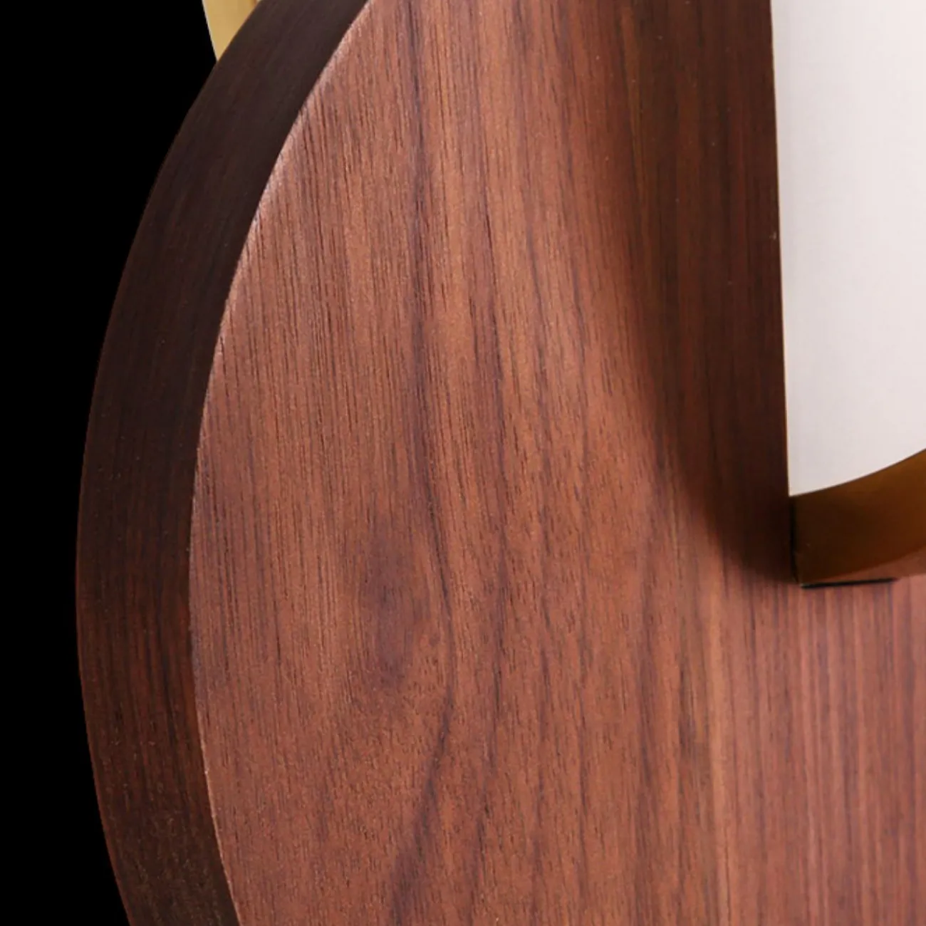 Светодиодная настольная лампа из пересекающихся дисков GLATT WOOD TAB Dark brown