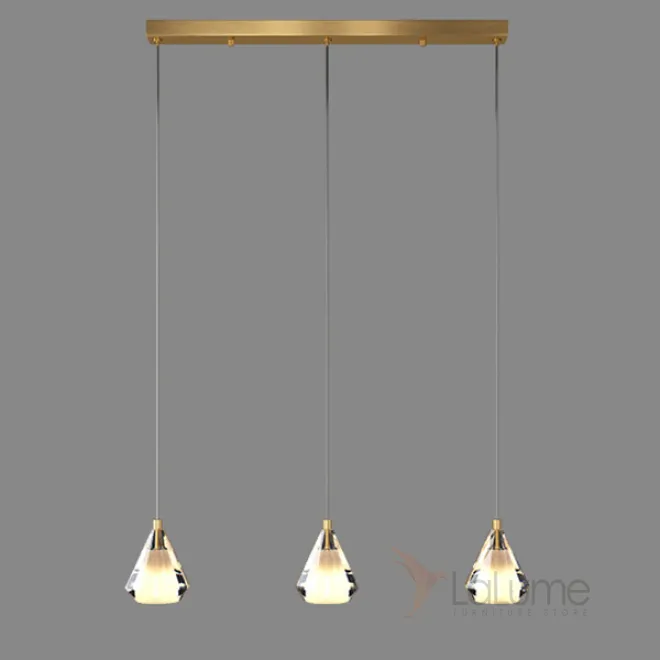 Подвесной светильник SOLDIS TRIO Brass от ImperiumLoft
