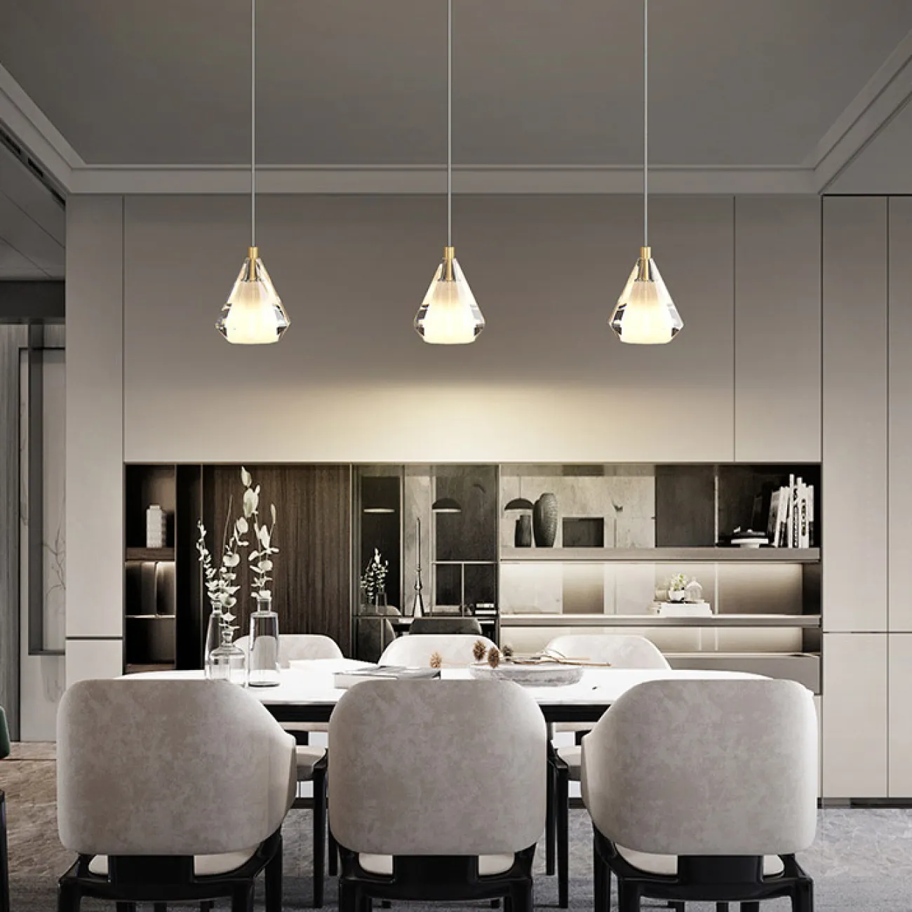 Подвесной светильник SOLDIS TRIO Brass от ImperiumLoft