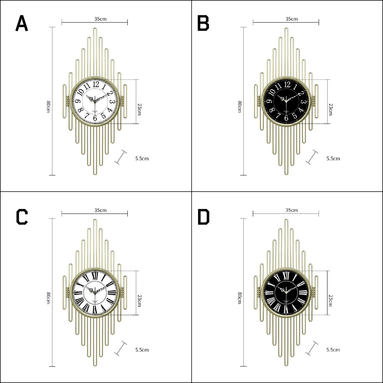 Дизайнерский настенный декор часы LaLume-KKK00310