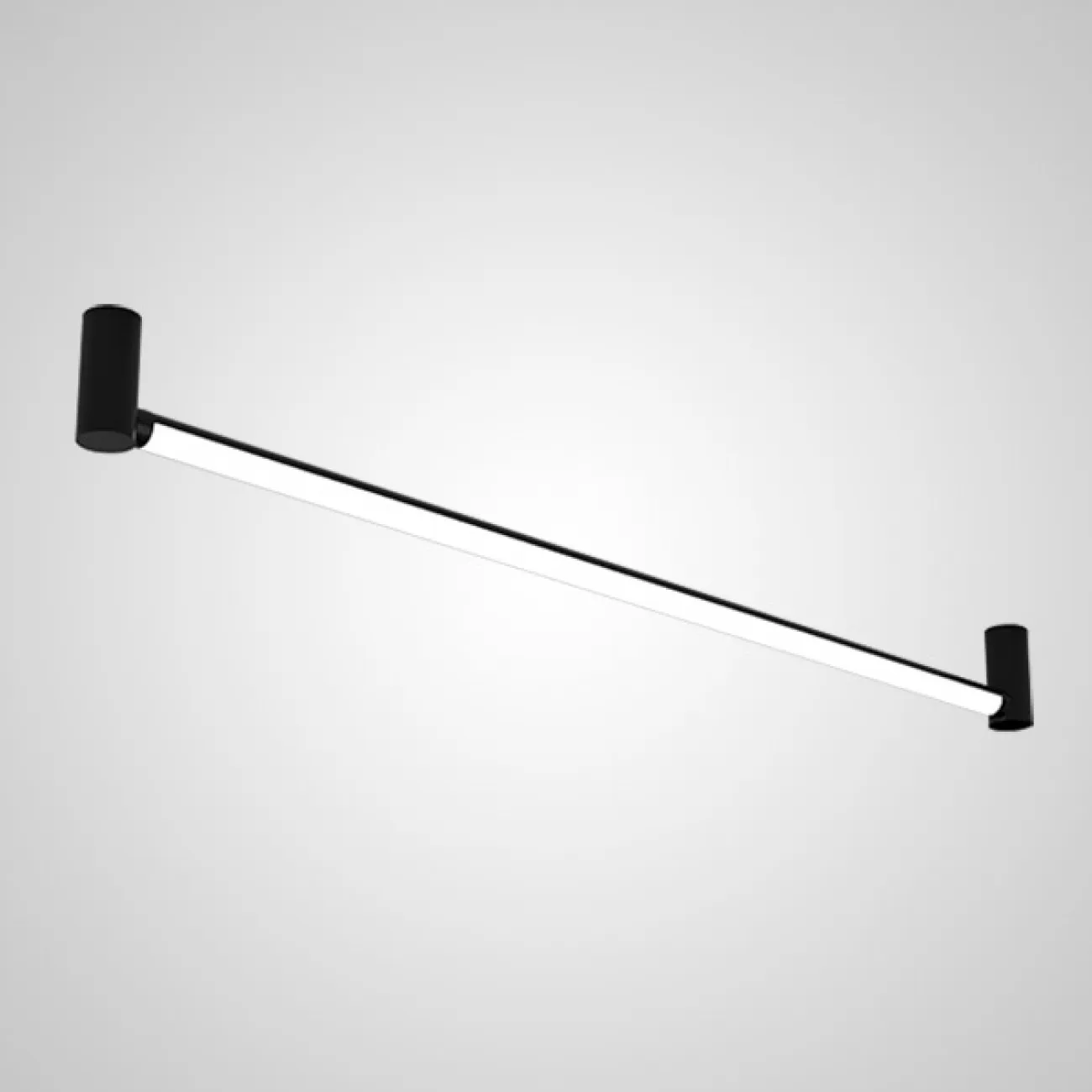 Полоточный светильник SIRRA Black L120 Трехцветный свет от ImperiumLoft