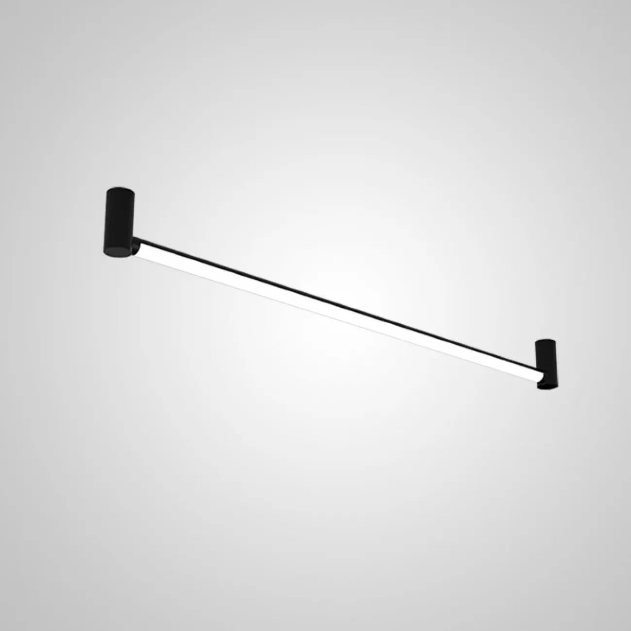 Полоточный светильник SIRRA Black L120 Трехцветный свет от ImperiumLoft