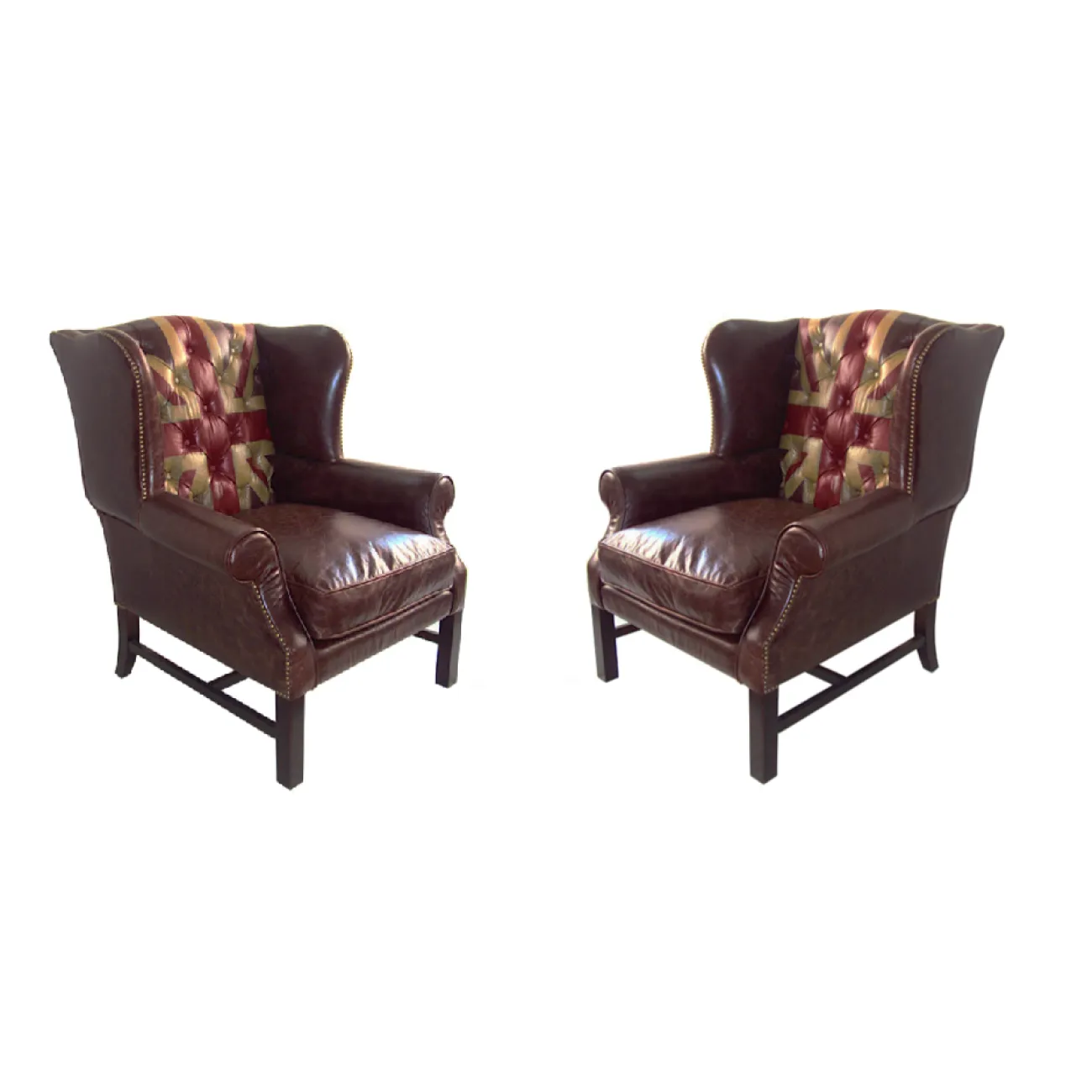 Кресло Leather Аrmchair Union Jack от LaLume Кресло Leather Аrmchair Union Jack от LaLume