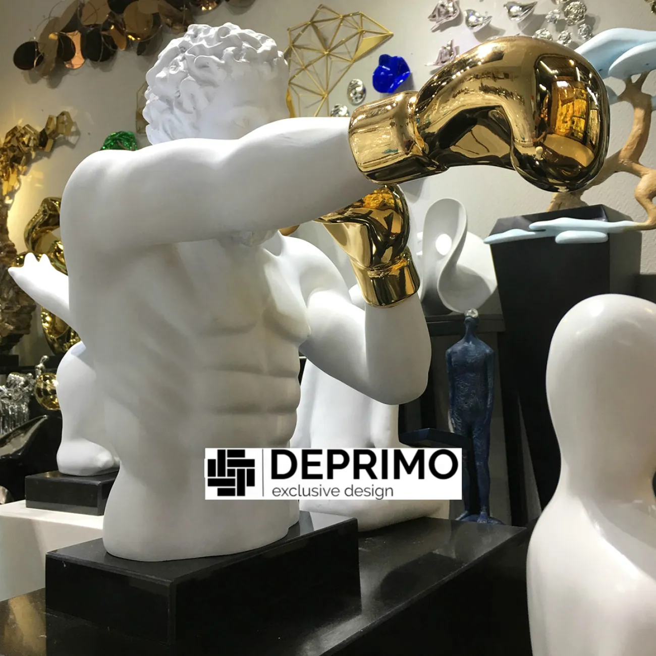 Дизайнерская скульптура боксер LaLume-SKT00127 