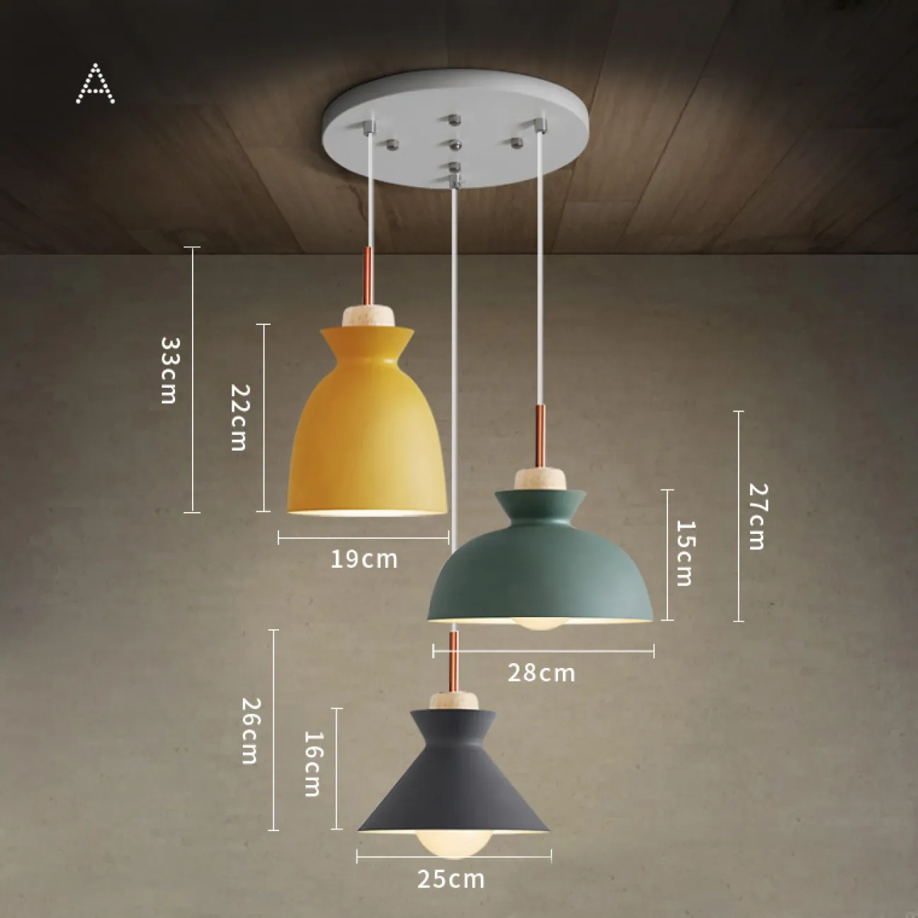 Подвесной светильник OMG TRIO A Round от ImperiumLoft