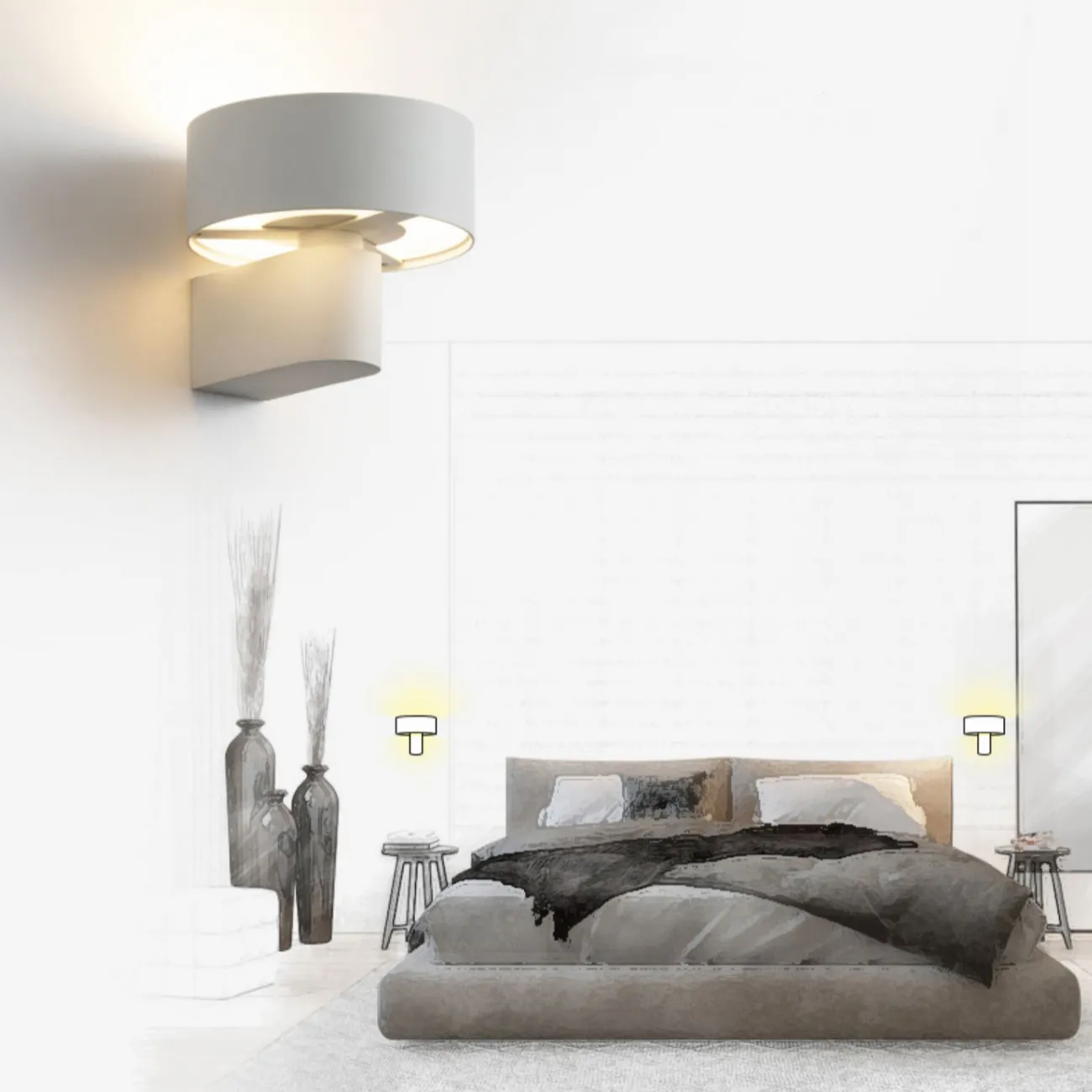 Настенный светильник DILA Brass от ImperiumLoft
