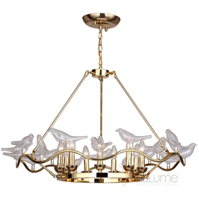 Люстра Dove Chandelier Glass Bird 9 от LaLume