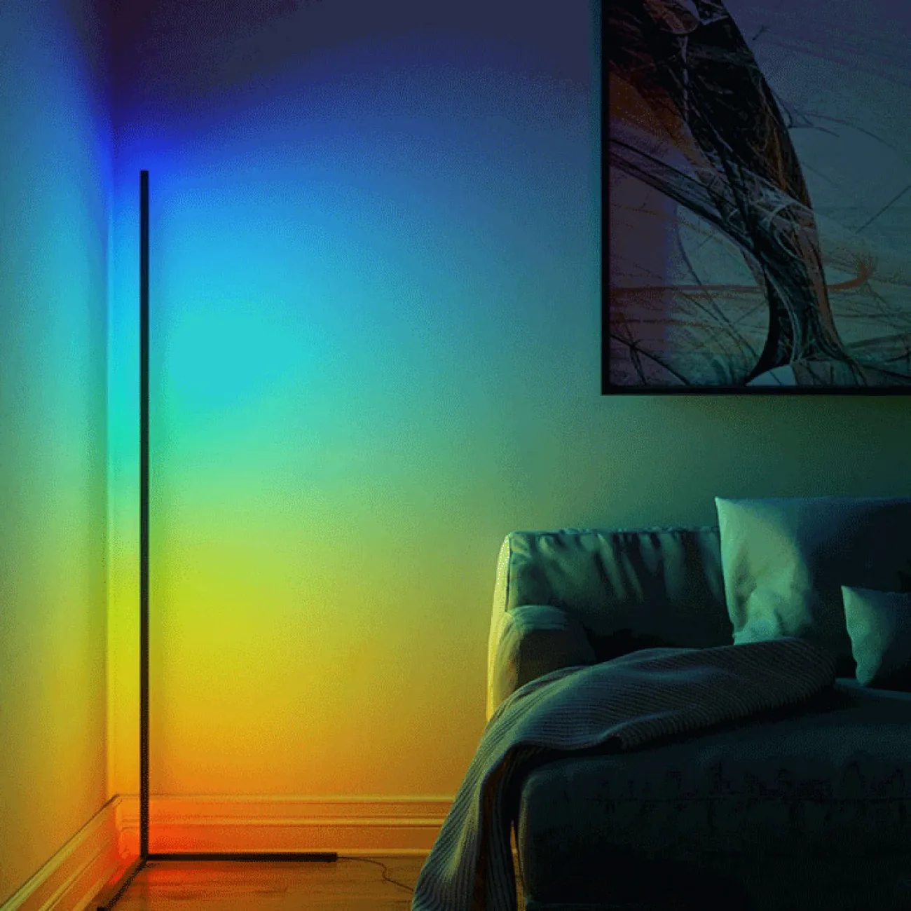 Торшер VIEL RGB Black от ImperiumLoft