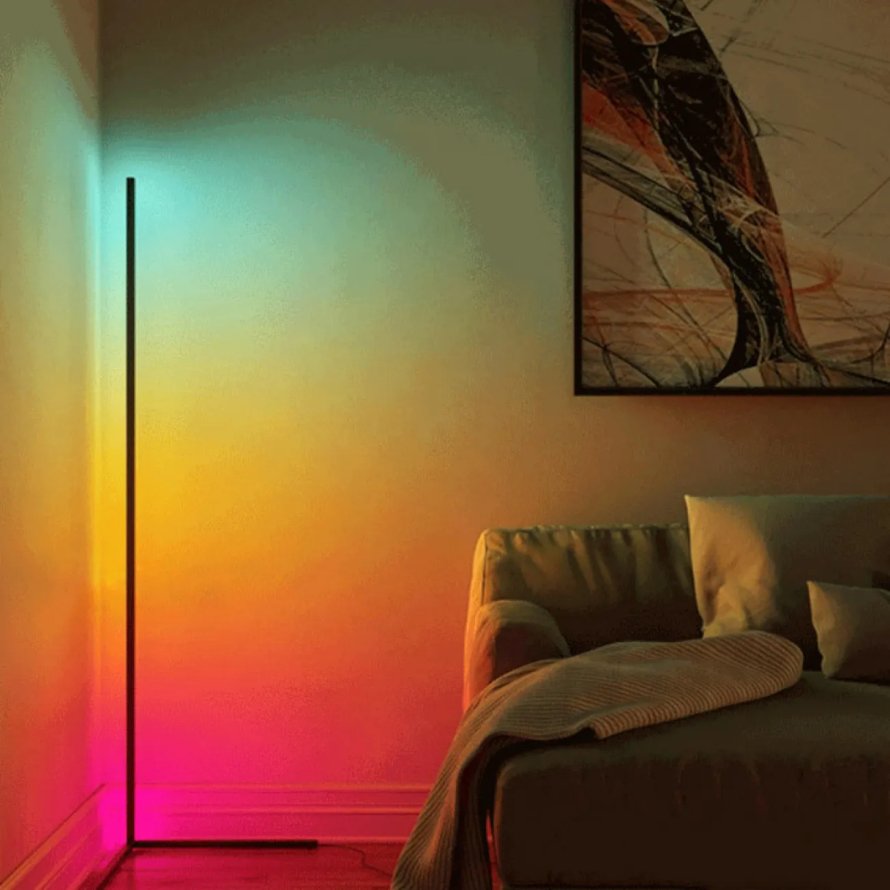 Торшер VIEL RGB Black от ImperiumLoft
