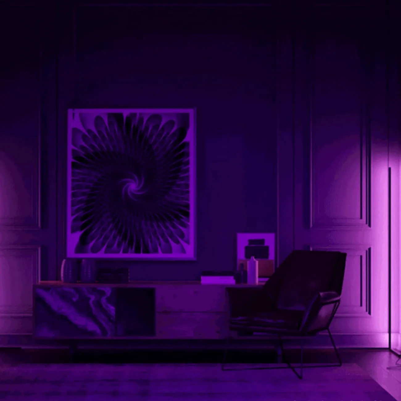 Торшер VIEL RGB Black от ImperiumLoft