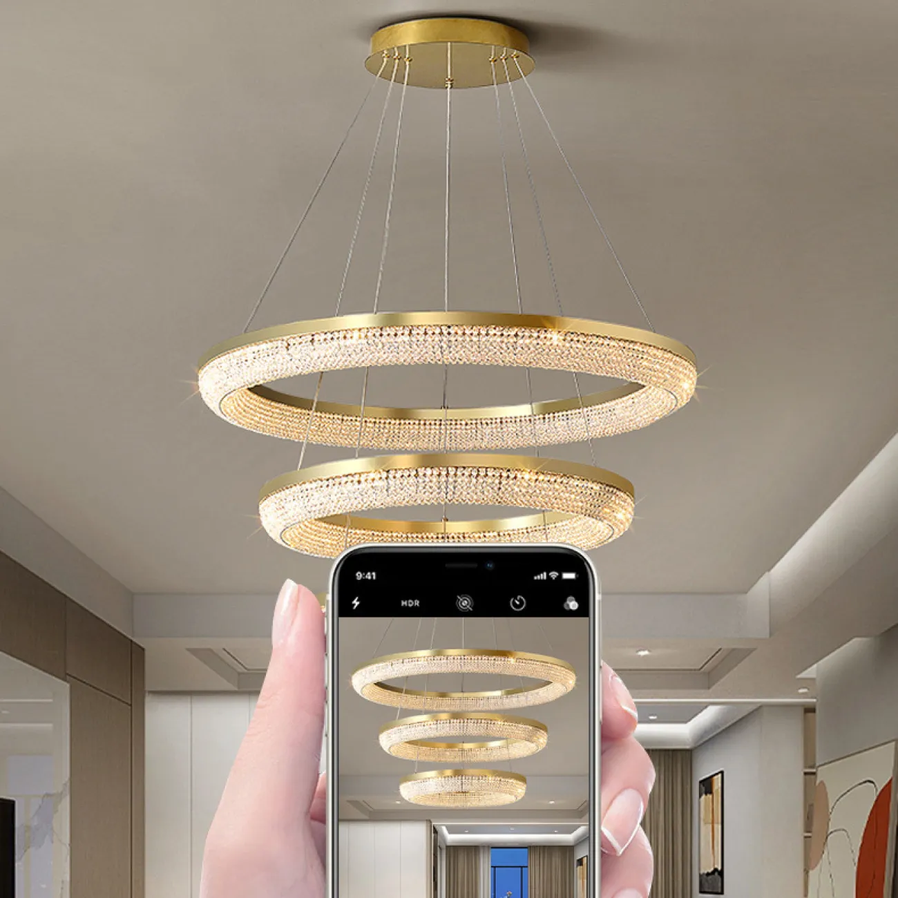 Подвесная люстра CARMEN D45+60+80 от ImperiumLoft