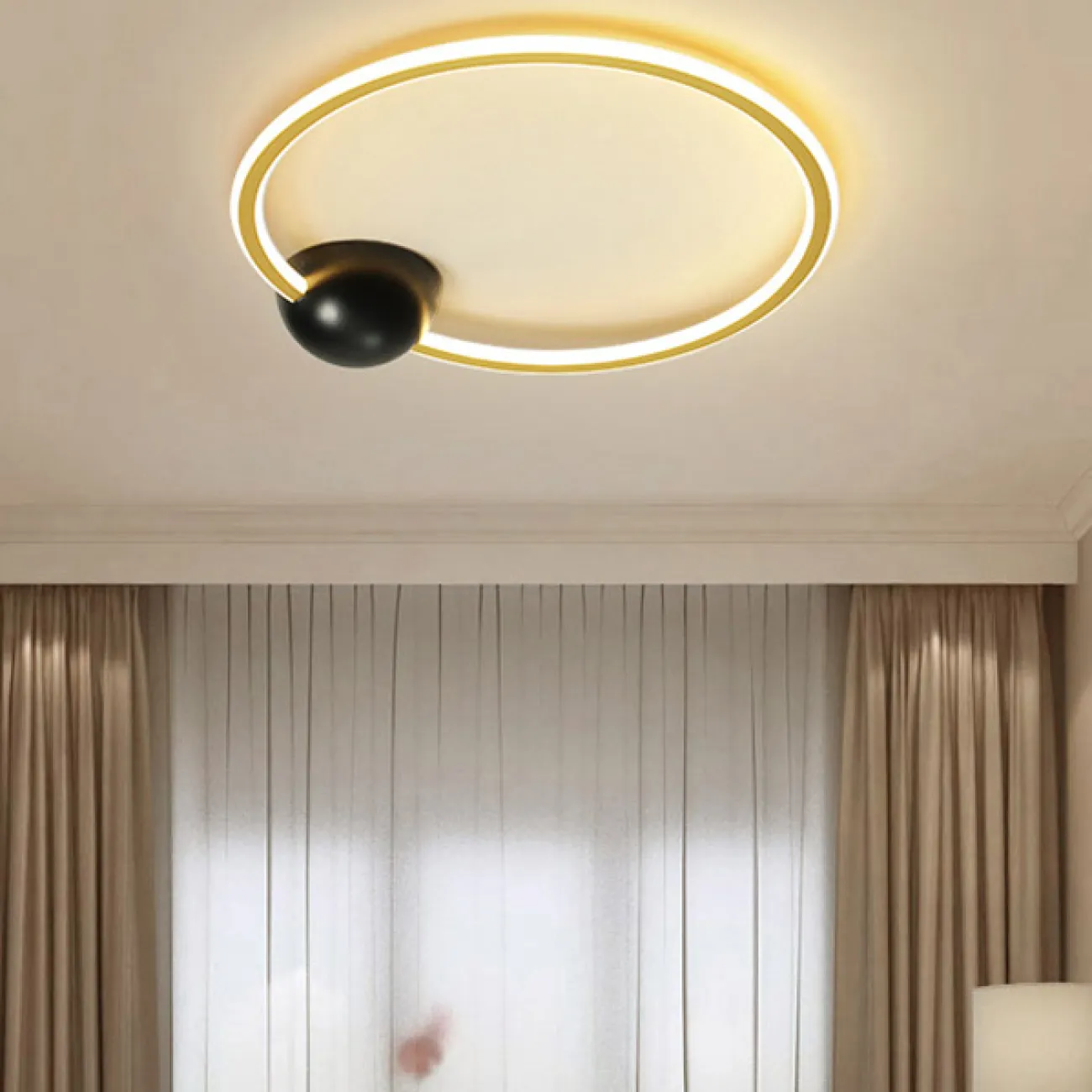 Полоточный светильник FINNLAUG D30 White Black Трехцветный свет от ImperiumLoft