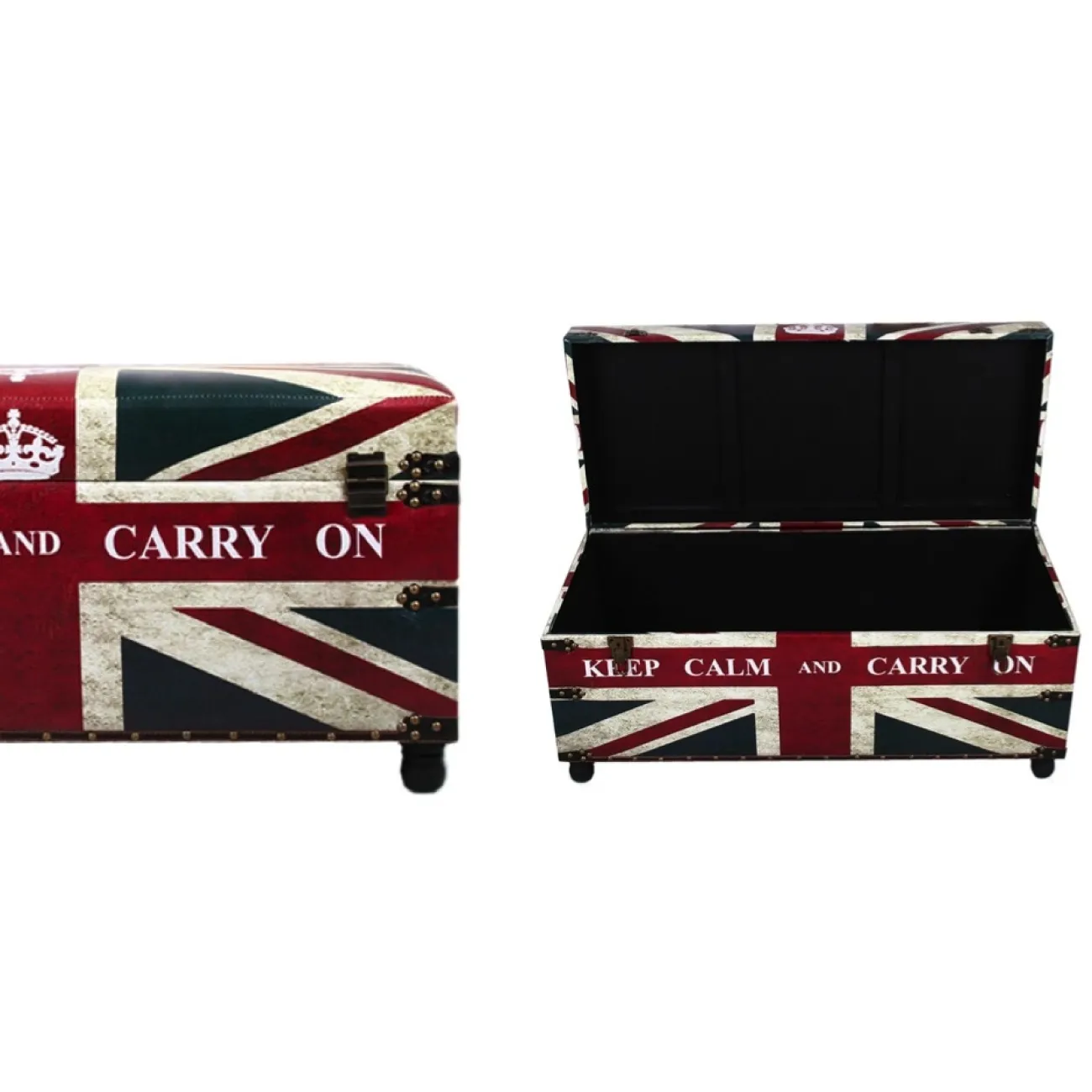 Сундук Union Jack Leather Keep calm and... от LaLume