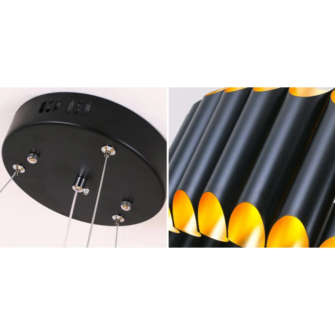 Люстра GALLIANO ROUND SUSPENSION LIGHT by DELIGHTFULL Black