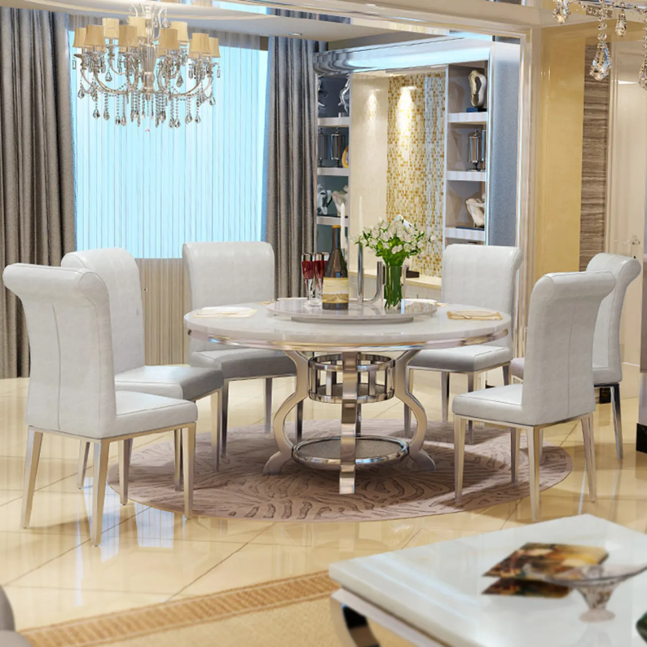 Дизайнерский обеденный стол LaLume-AZ00272 Дизайнерский обеденный стол LaLume-AZ00272