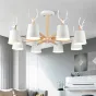 Потолочная люстра с рожками DEER B3 White от ImperiumLoft