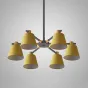 Потолочная люстра на штанге NATURA A YELLOW 6 от ImperiumLoft
