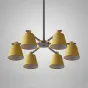 Потолочная люстра на штанге NATURA A YELLOW 6 от ImperiumLoft