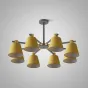 Потолочная люстра на штанге NATURA A YELLOW 8 от ImperiumLoft