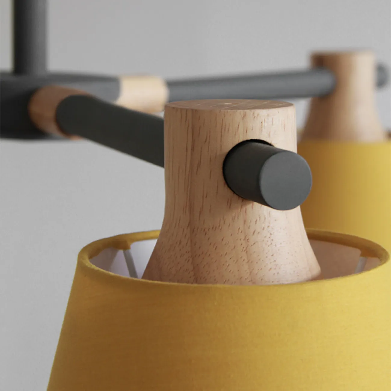 Потолочная люстра на штанге NATURA A YELLOW 8 от ImperiumLoft
