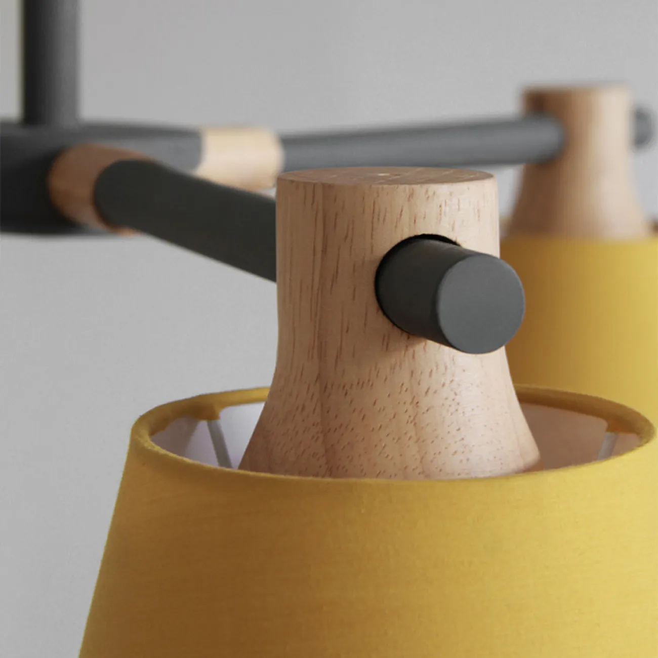 Потолочная люстра на штанге NATURA A YELLOW 3 от ImperiumLoft