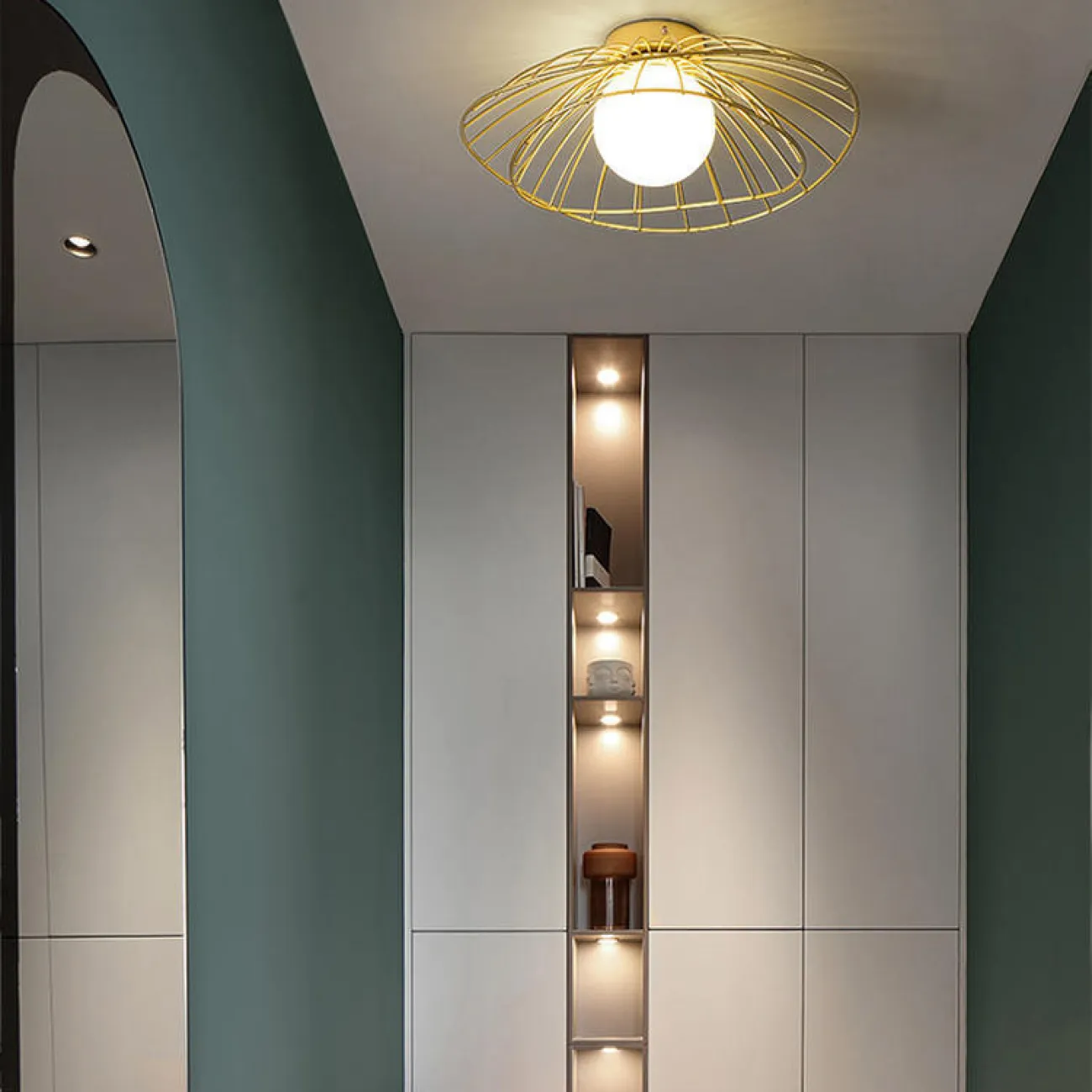 Полоточный светильник JARDIN Black от ImperiumLoft