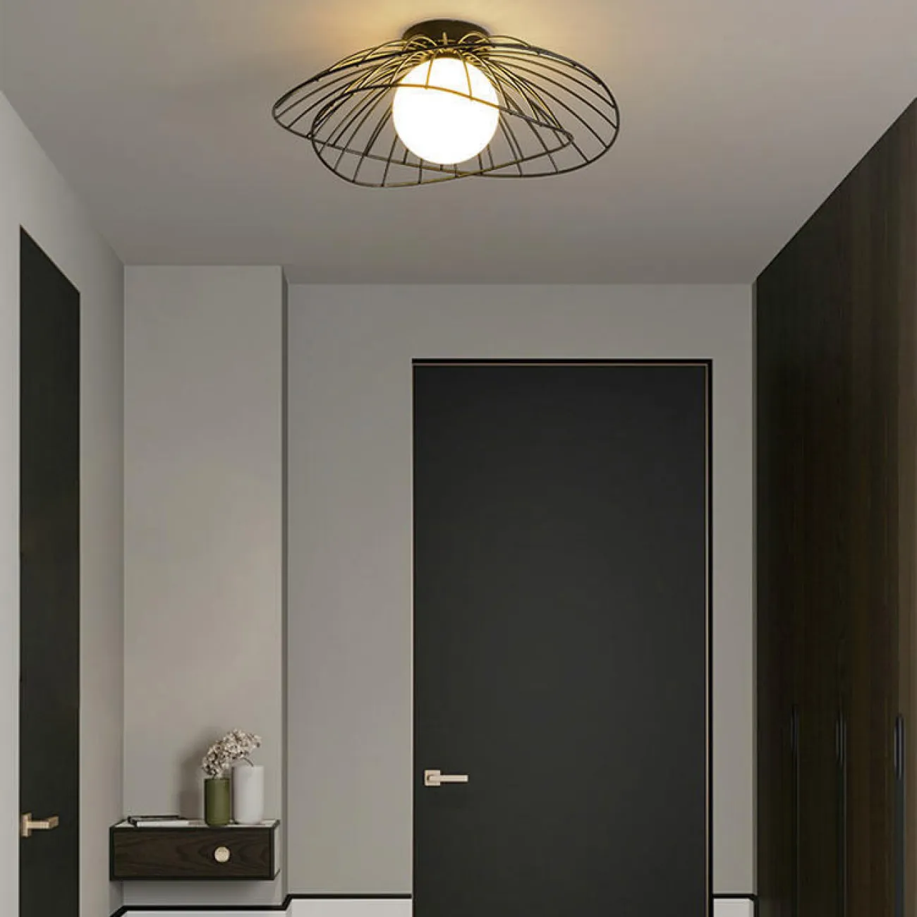 Полоточный светильник JARDIN Black от ImperiumLoft