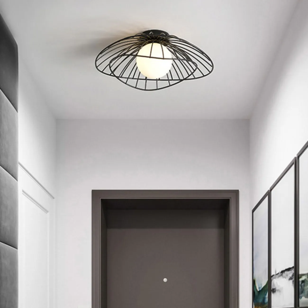 Полоточный светильник JARDIN Black от ImperiumLoft