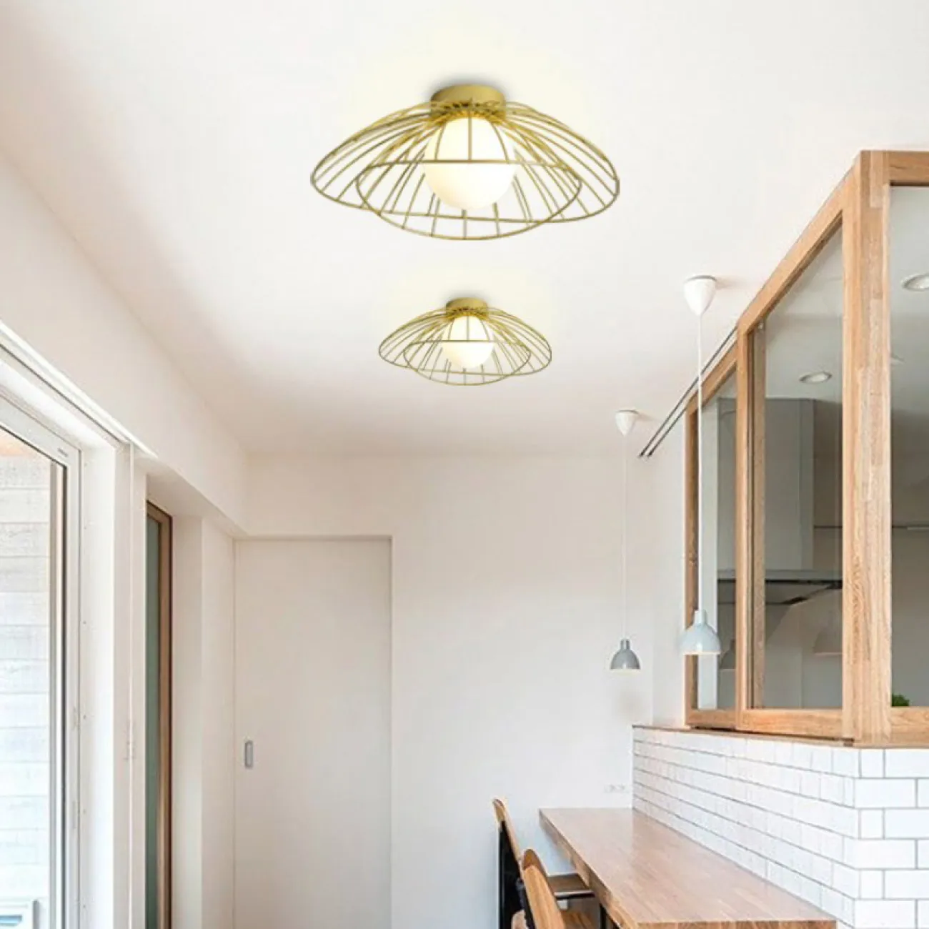 Полоточный светильник JARDIN Black от ImperiumLoft