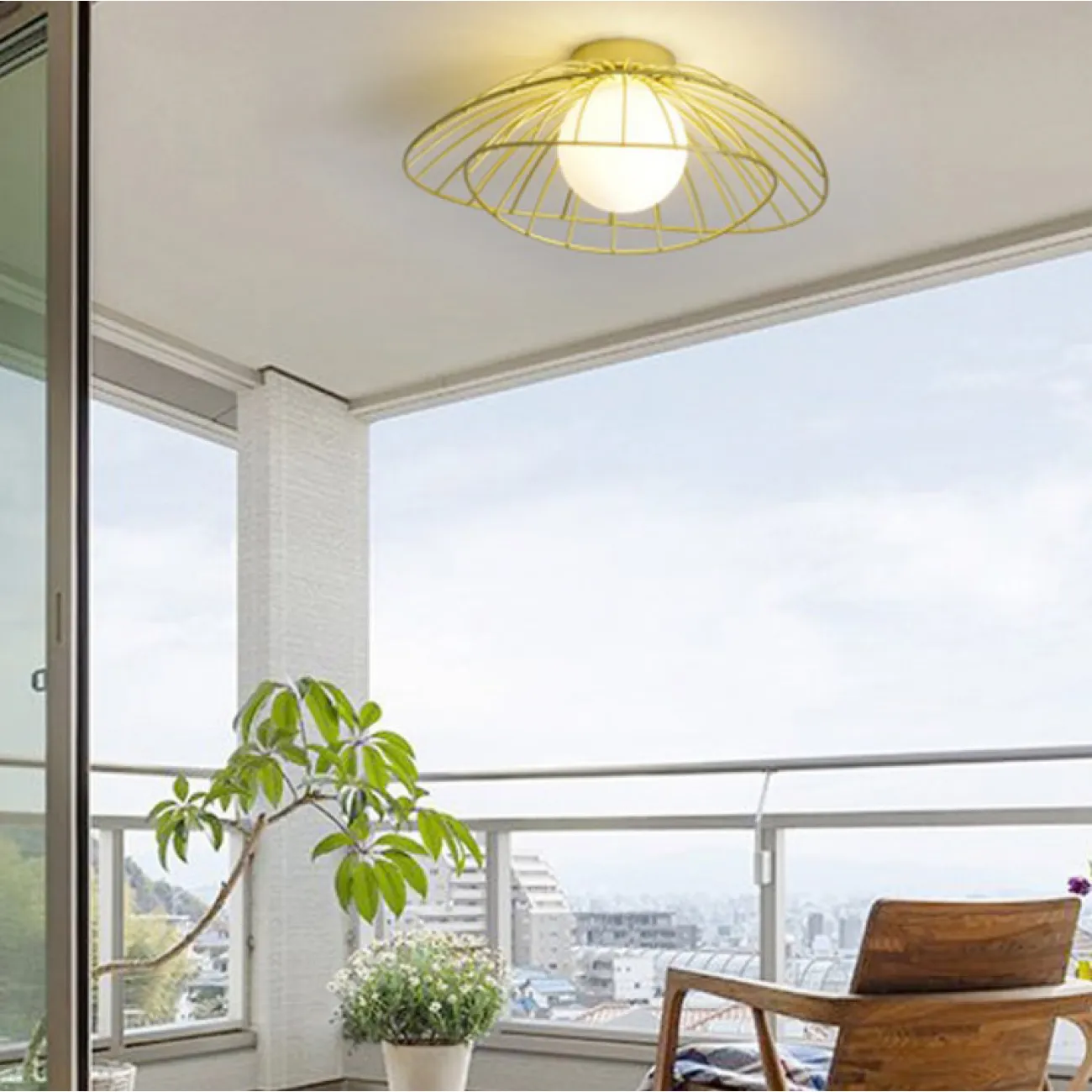 Полоточный светильник JARDIN Black от ImperiumLoft