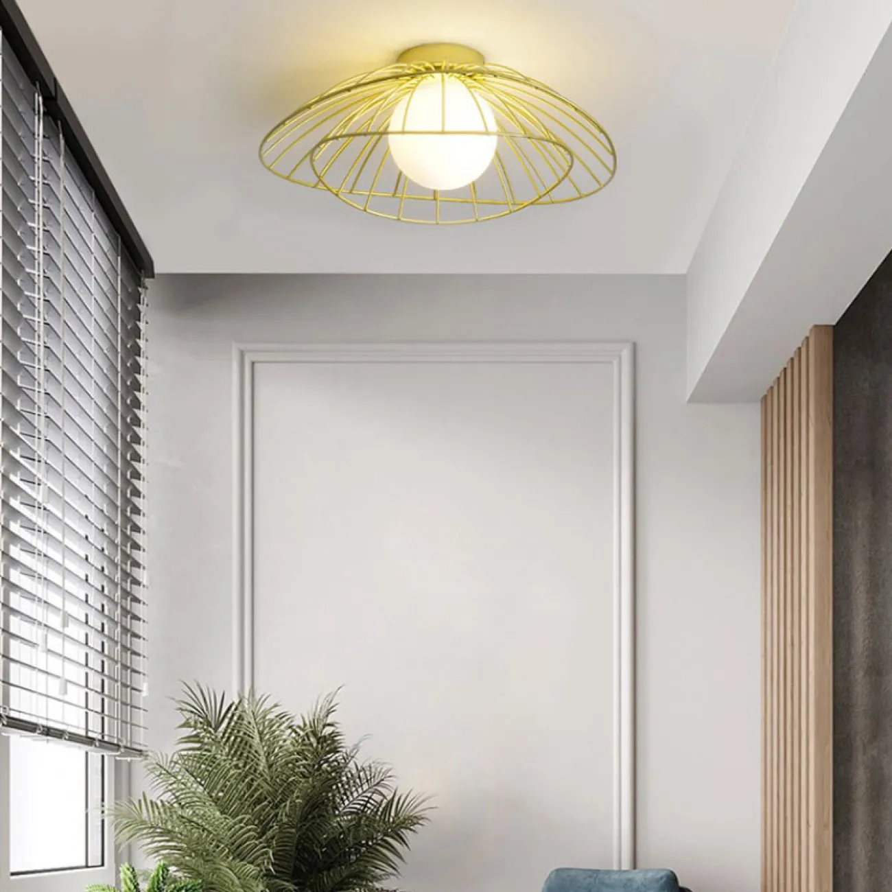 Полоточный светильник JARDIN Black от ImperiumLoft