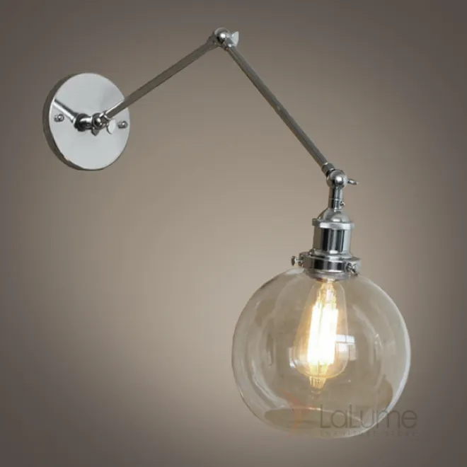 Бра Round Iron Joints Chrome от LaLume