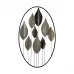 Дизайнерский настенный декор листья в рамке LaLume-KKK00204