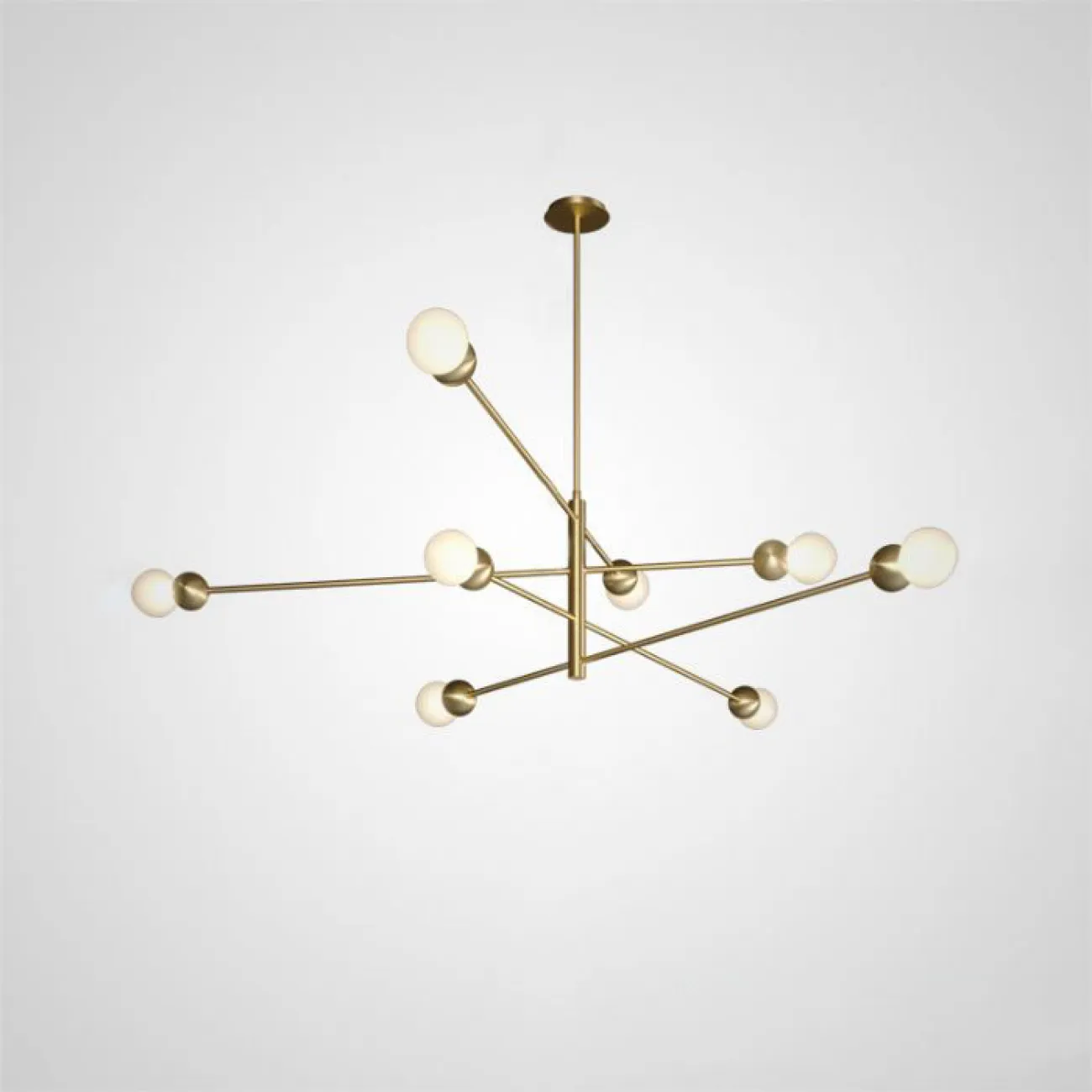Люстра на штанге SALME L10 B Gold от ImperiumLoft