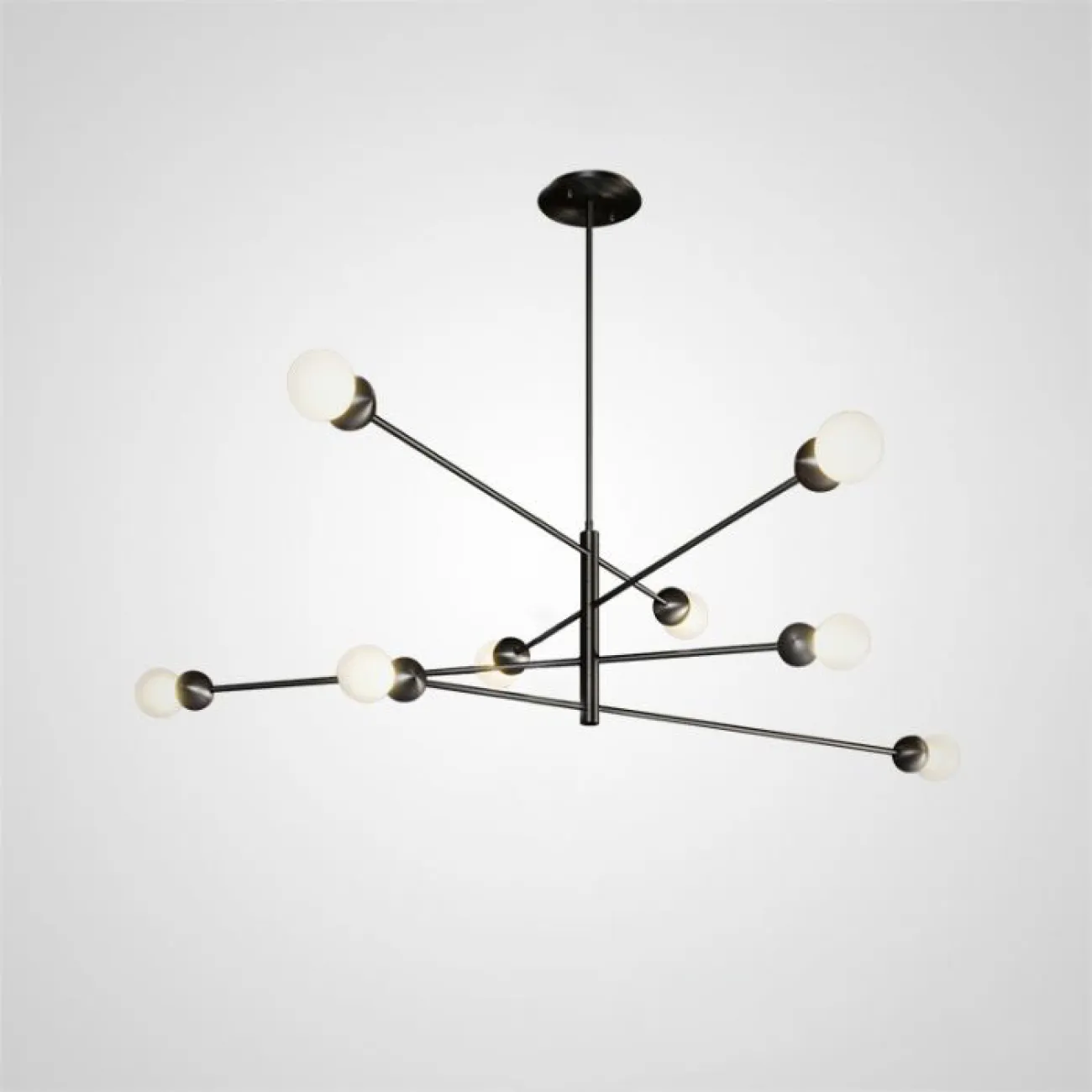 Люстра на штанге SALME L8 A Gold от ImperiumLoft