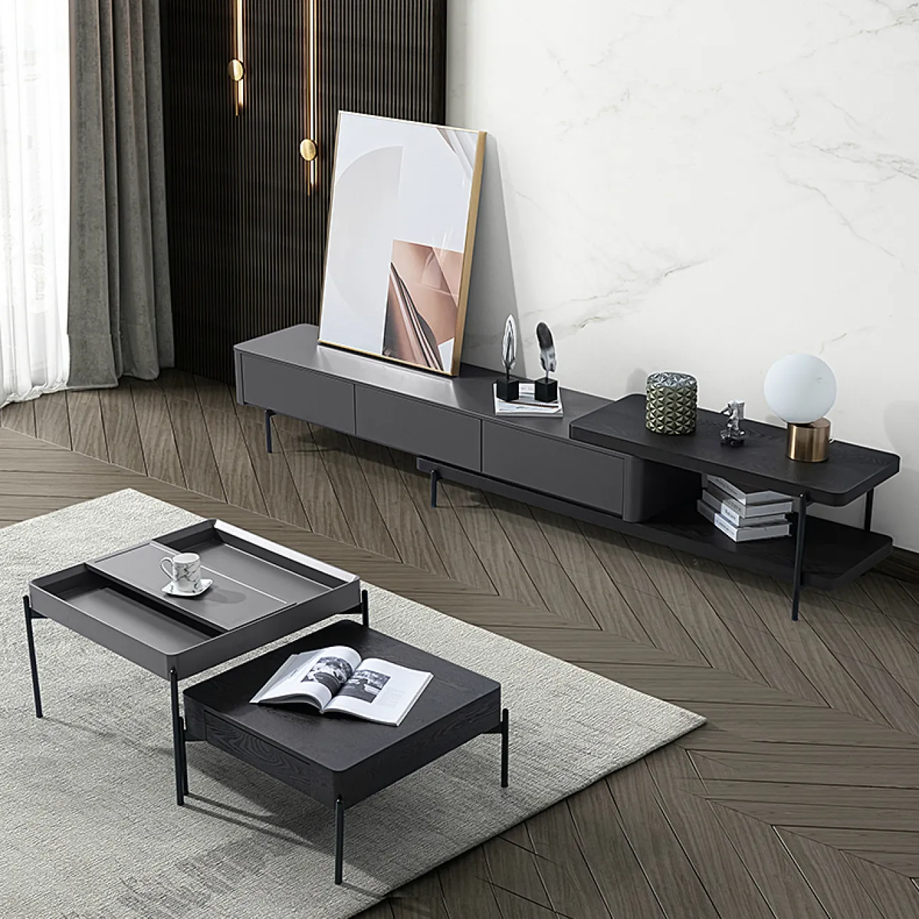 Дизайнерская тумба под TV - LaLume-TV00142