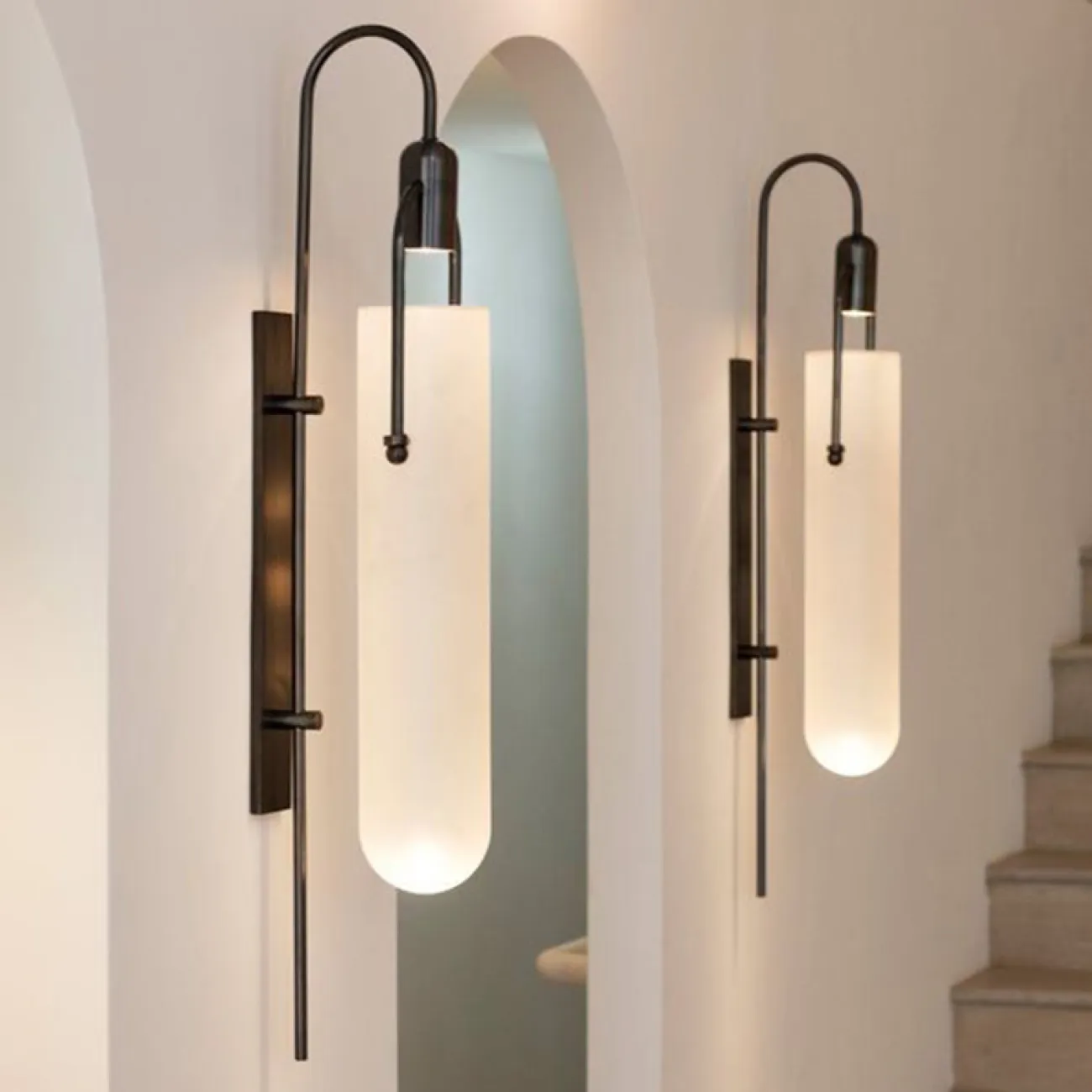 Бра с матовым стеклянным плафоном ODIL WALL от ImperiumLoft