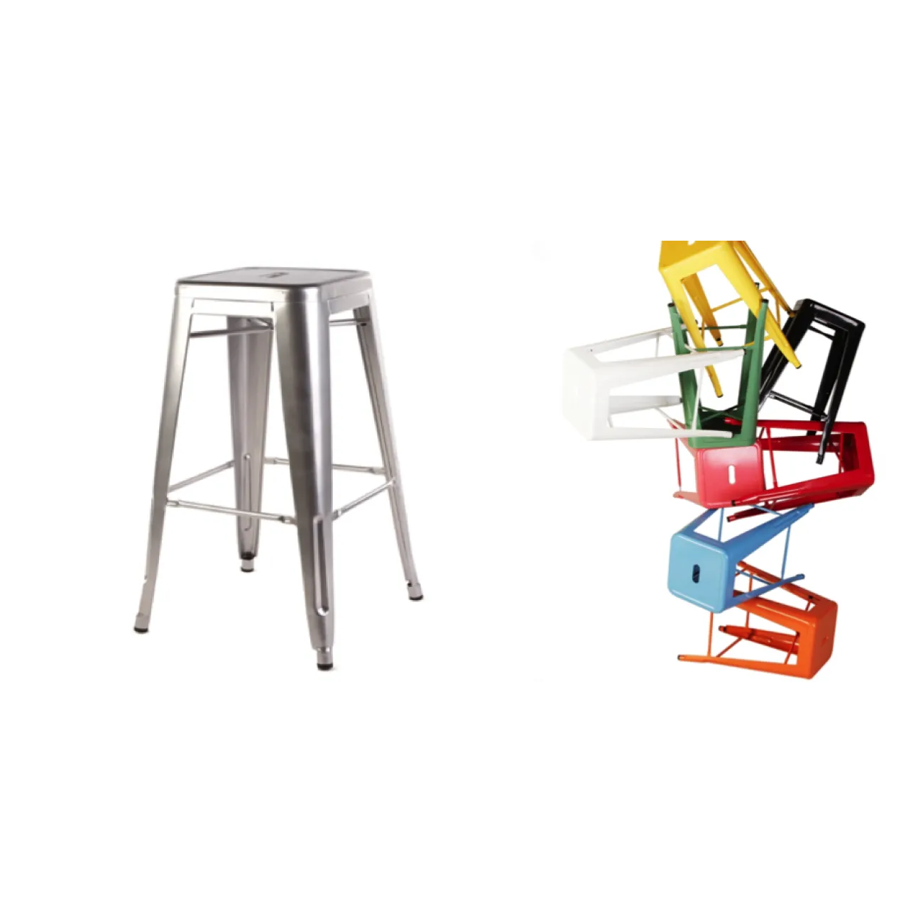 Барный стул Tolix Bar Stool 65 designed by Xavier Pauchard		 in 1934 от LaLume