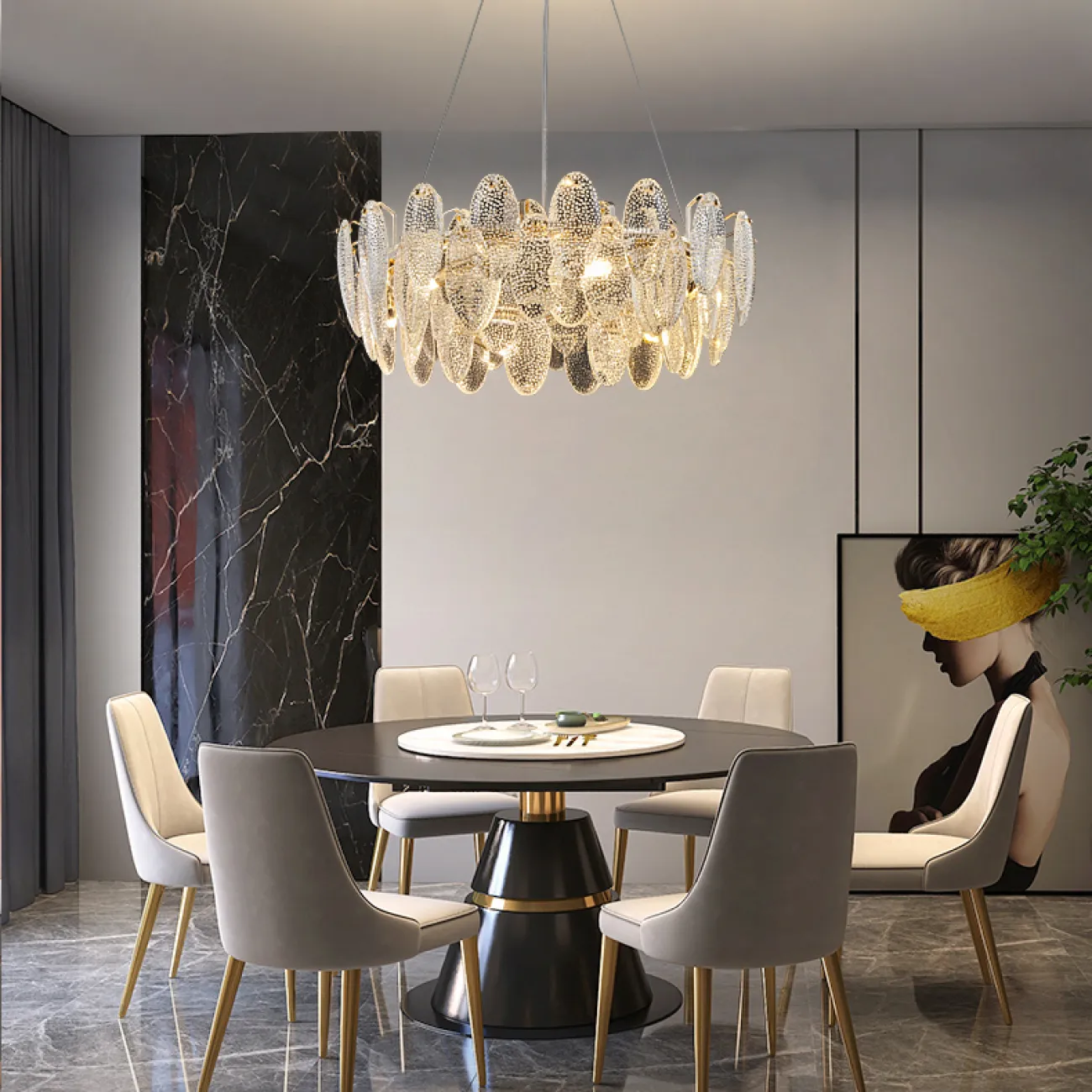 Подвесная люстра REEGNORA D60 от ImperiumLoft