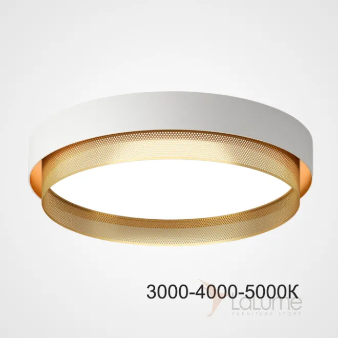 Потолочный светильник MALIA D55 White Brass Трехцветный свет от ImperiumLoft