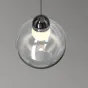 Готовая комбинация подвесных светодиодных светильников c шарообразными плафонами из прозрачного стекла NELSON TRIO D33