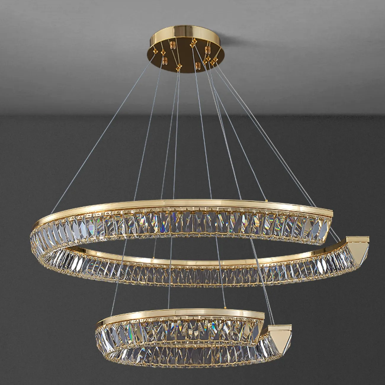 Подвесная люстра CHRISTENCE D45+80 от ImperiumLoft