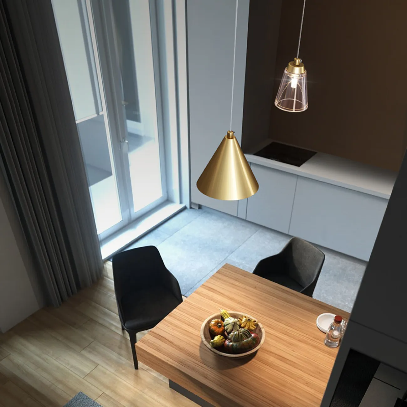 Подвесной светильник ADRIELL black brass от ImperiumLoft