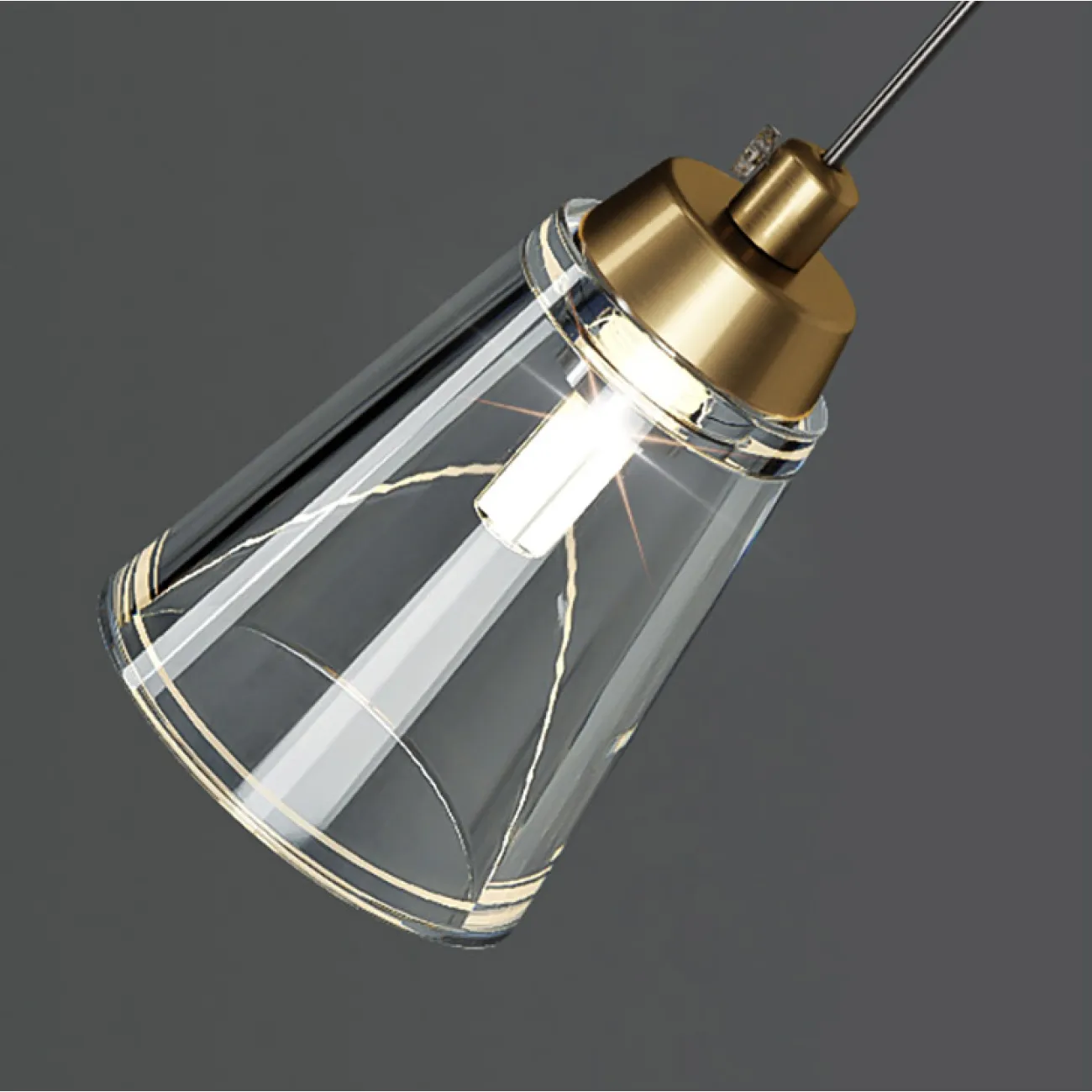 Подвесной светильник ADRIELL black brass от ImperiumLoft