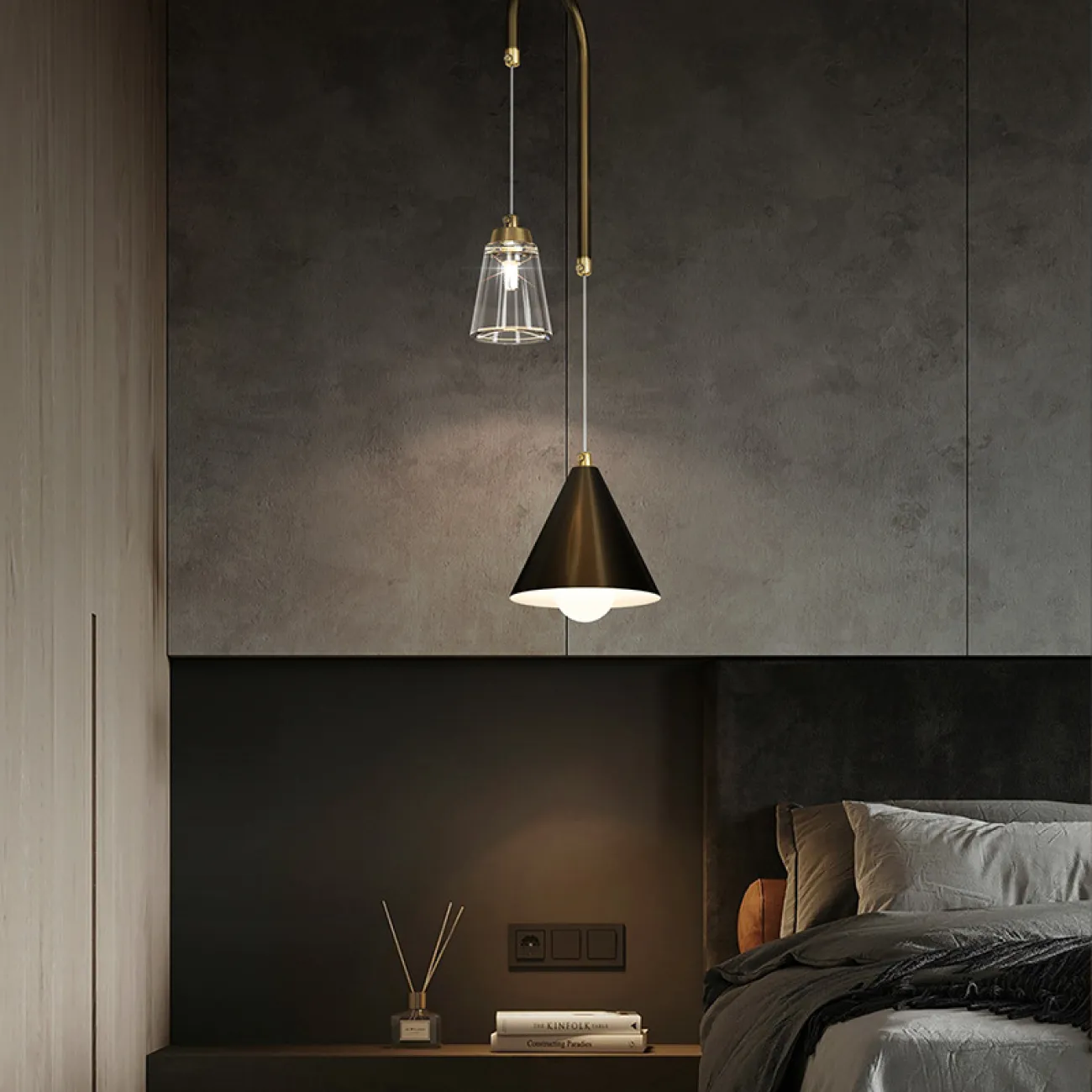 Подвесной светильник ADRIELL black brass от ImperiumLoft